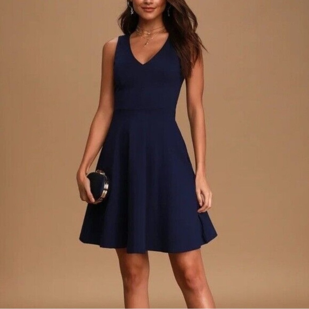 Lulus Navy Dress - size M